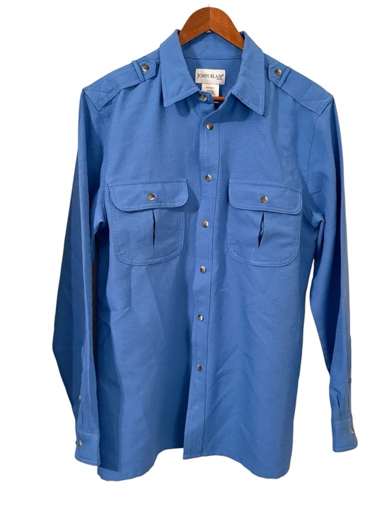 John Blair Other - Vintage John Blair Blue Utility Button Up Shirt Medium Workwear